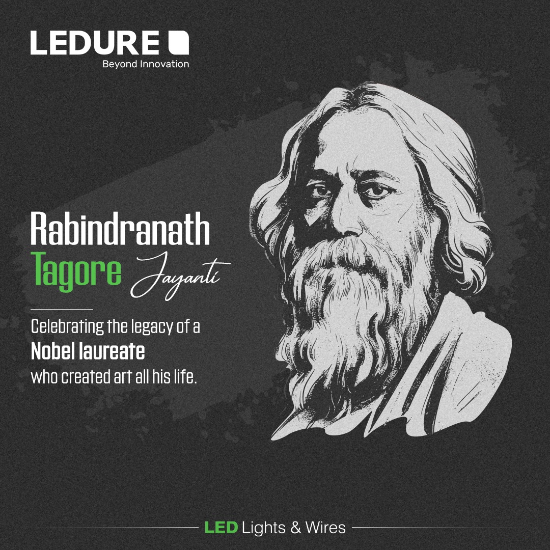 LEDURELIGHTINGS's tweet photo. Let us pay tribute to the man of golden words today.
#Rabindranathtagorejayanti #Rabindranathtagore #Ledure #LedureIndia https://t.co/WA6kwKWbyX
