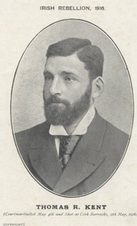 lorraineelizab6's tweet photo. Thomas Kent (29 Aug 1865 Bawnard House, #Castlelyons #Cork-9 May 1916 Collins Barracks, #Cork). Farmer. Cork Volunteer Brigade. When Kent residence was raided they were met with resistance from Thomas &amp; his brothers; gunfight 4 hours; RIC officer killed. https://t.co/bxDLwA3PR3 https://t.co/SdZyJ9J5GH