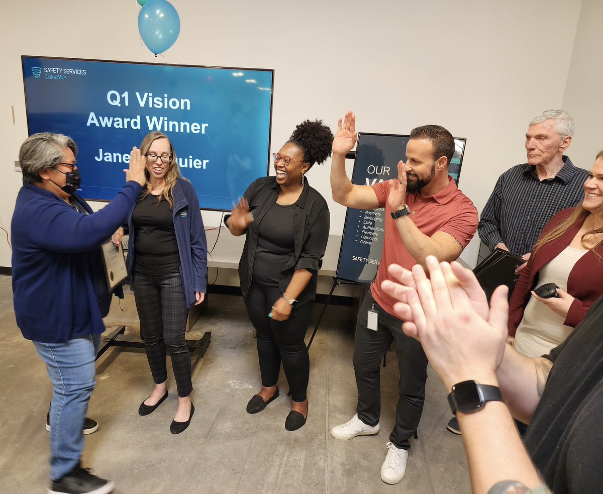 MattWLincoln's tweet photo. An important part of leadership is casting vision and driving culture.  The best part of leadership is recognizing employees who embody that culture and vision. Congratulations Janel Bruguir! You exceed expectations in loving people! #culture #safety #people #leadership #vision https://t.co/HD9FvxbXd3