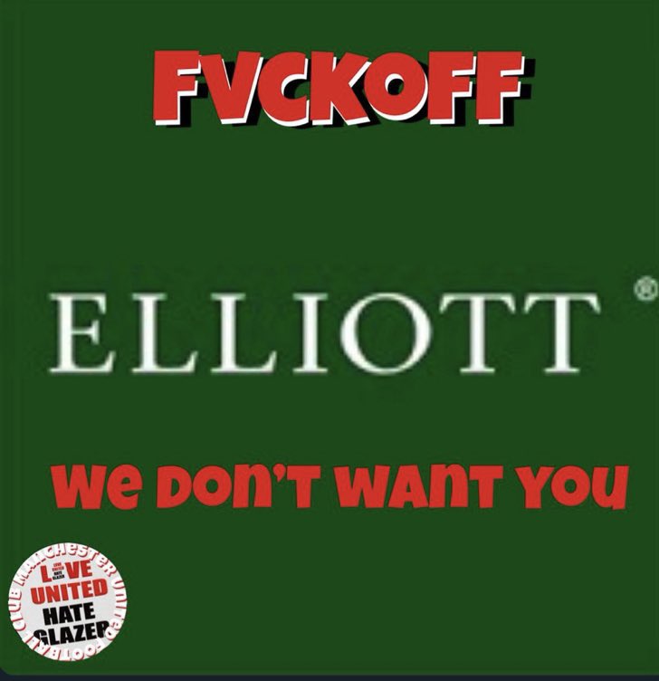 We don’t want you #notoelliott #GlazersFullSaleNOW LUHG 🔰