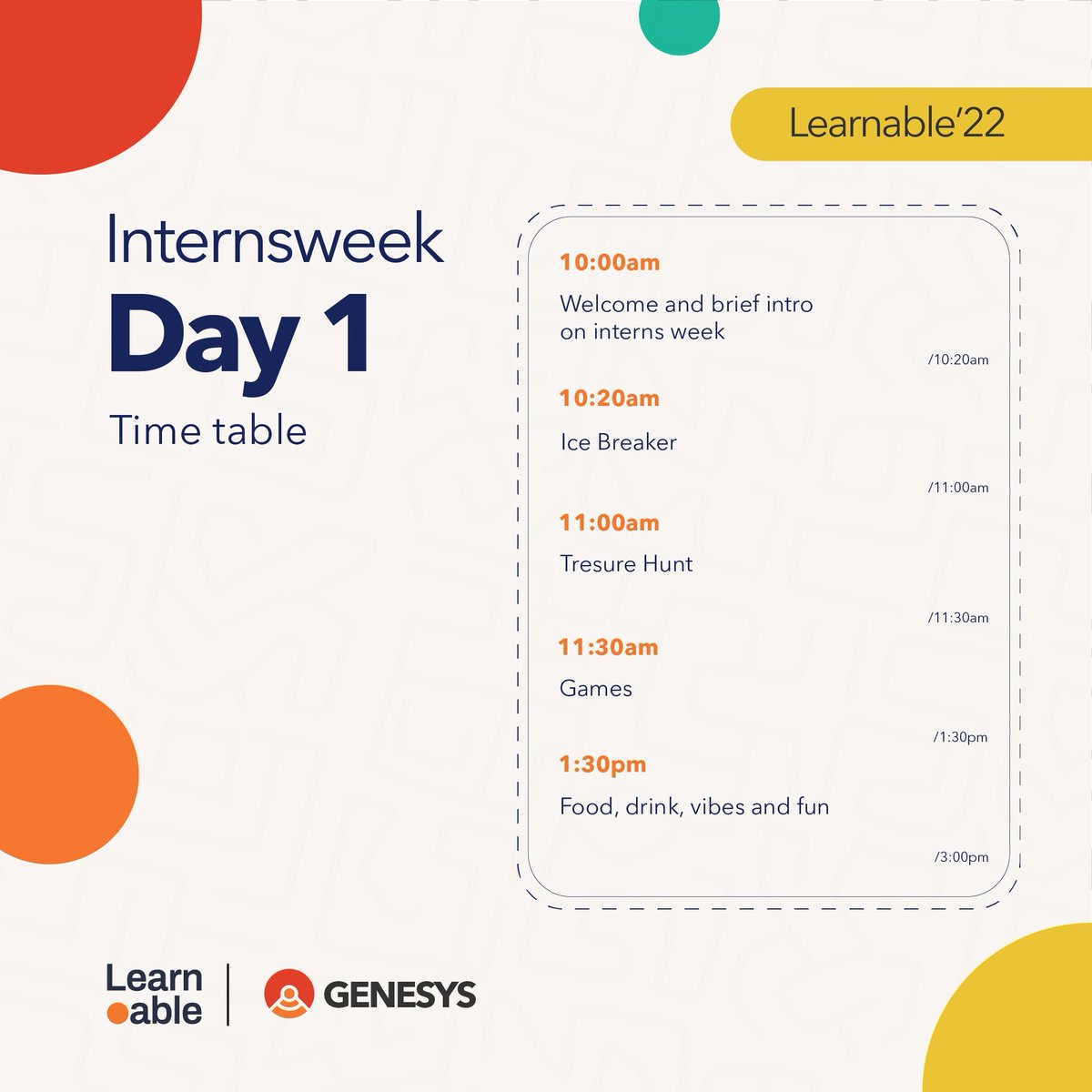 iam_ifechi's tweet image. Cause all work and no play... you know the rest...
#LearnableInternsWeek
#WeAreGenesys