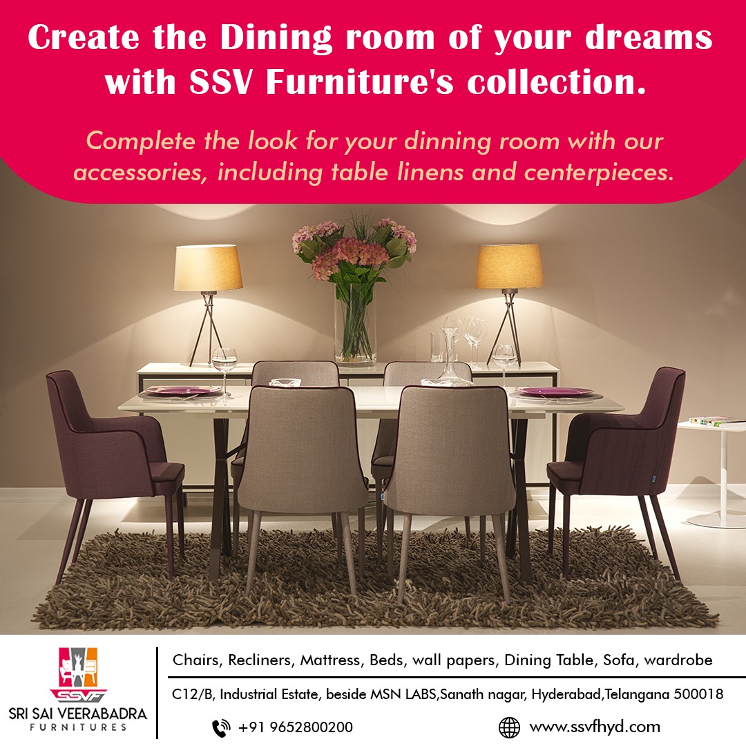ssvfhyd's tweet photo. Invest in quality and style for your dining
room. Our handcrafted furniture pieces are built to last,
ensuring that you can enjoy the dining room of your
dreams for years to come.
.
.
Visit our store today!
.
.
#QualityCraftsmanship #SSVFurniture #DreamDining
#HomeDecor https://t.co/FuyltK4RU5