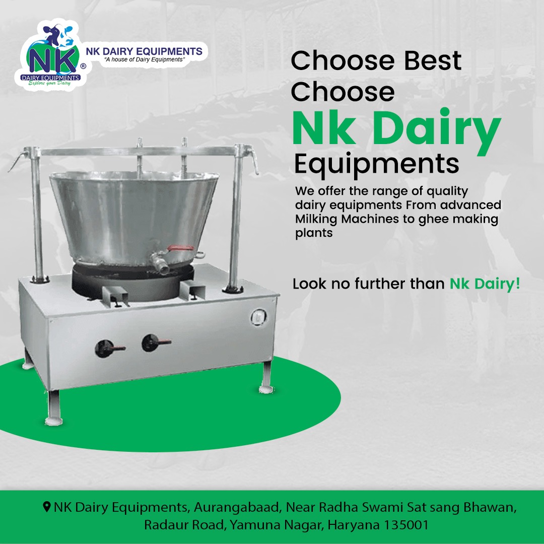 Choose best, choose Nk dairy equipments 

Look no further than Nk dairy!

☎+91 93550-13913 

#milkingequipment #milkingparlor #milkproduction #milkquality #dairyequipment #nkdairyequipment #technology #milkmachine #yamunanagar #Haryana #India #nkdairyequipments #dairytechnology