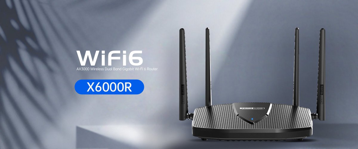 totolinkHQ's tweet image. TOTOLINK X6000R Wi-Fi 6 AX3000 Wireless Dual Band Gigabit Router
🚀 🚀 🚀 3.0Gbps Wi-Fi Speed
✅ 1.3GHz Dual-Core CPU
✅ Gigabit WAN &amp;amp; LAN 
✅ Wifi6 ✅ WPA3 ✅ TWT ✅ 4*Antennas
