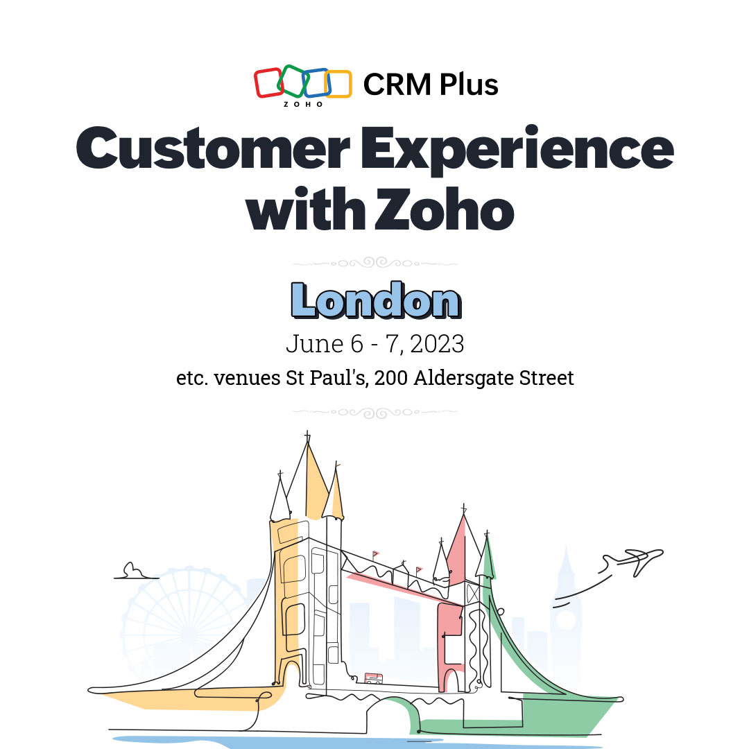 ZohoCRM's tweet photo. If you use our sales, marketing, and customer service tools, our #ZohoCX workshops are a great place to get expert training.

Join us in Europe and learn best practices, product tips &amp; tricks, and more.

Get your tickets before they sell out 👉 https://t.co/yovMQtSb5N https://t.co/J4LG4nYdV9
