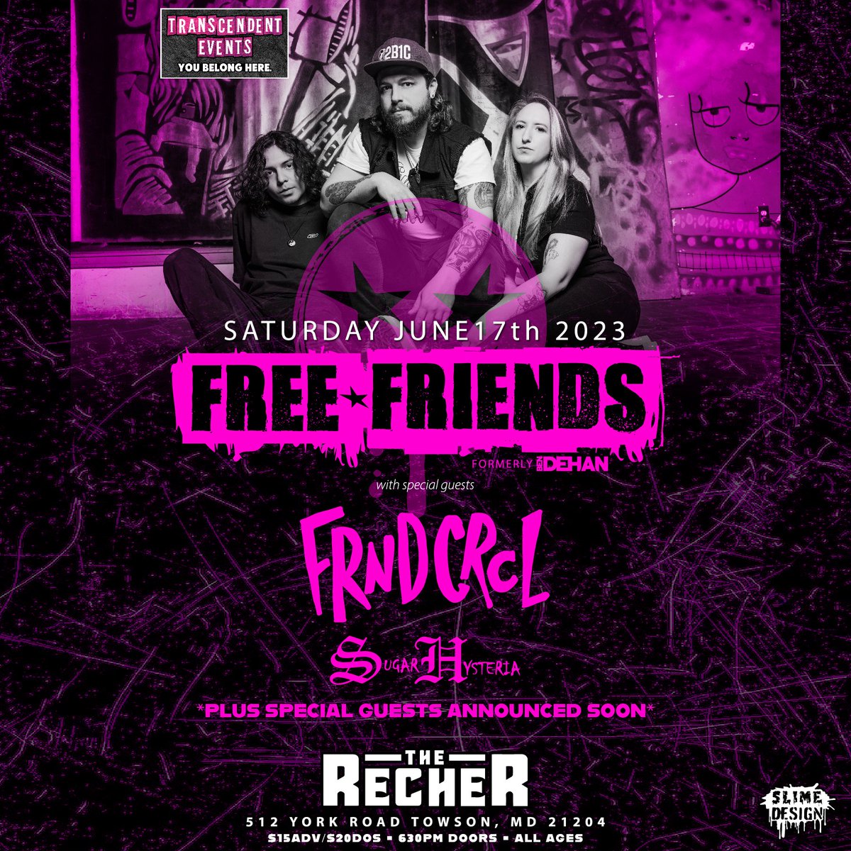 It's official! We're changing our band name to Free Friends & welcoming new drummer Gil Perez. Catch us at our first show on June 17th at @therechermd with @frndcrcl, @thelastsecondsave, @sugarhysteria, & @SouthviewdriveB  . Check the link in our bio for tix & follow new Spotify!