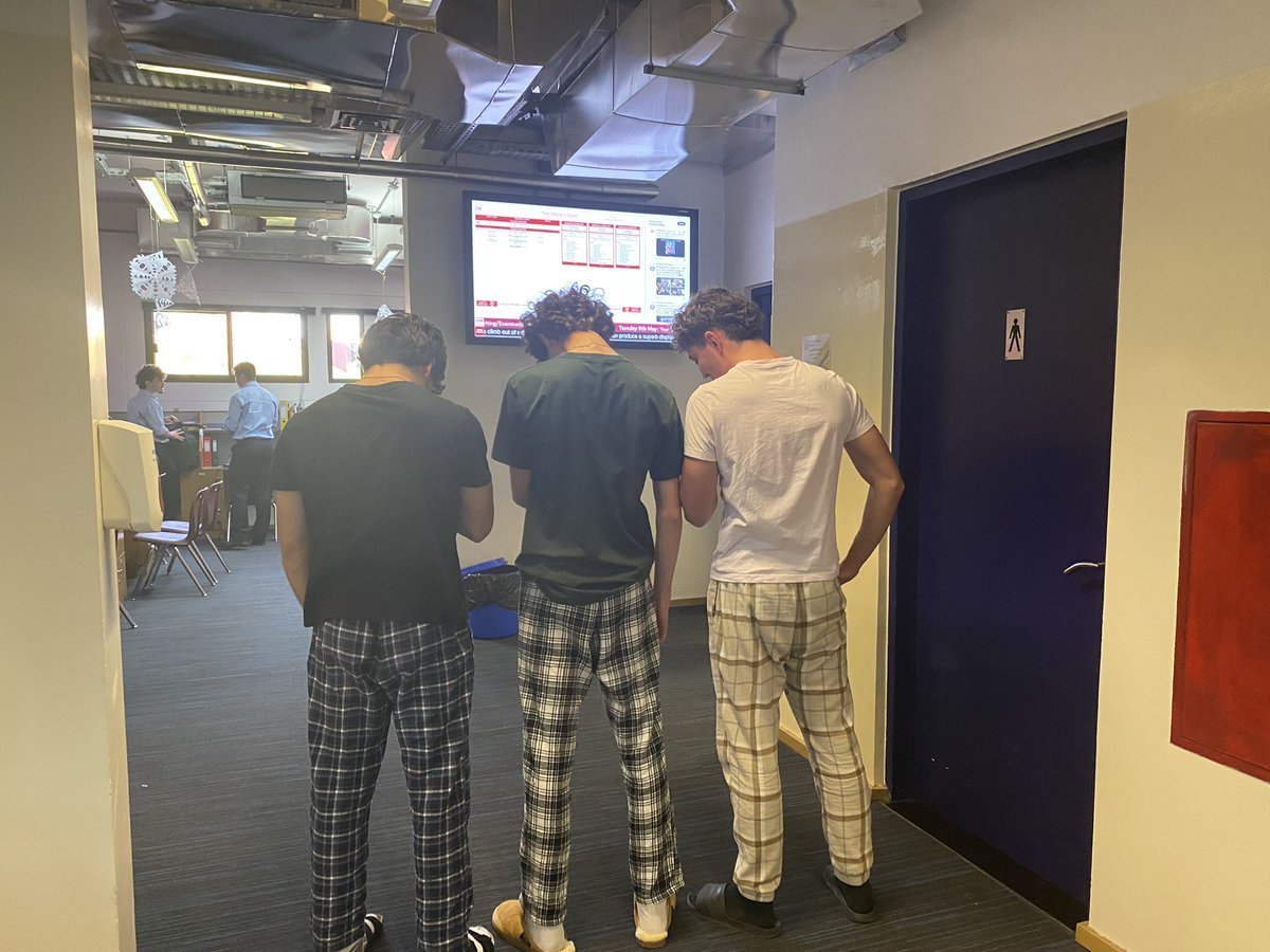 DCol_SixthForm's tweet image. T-4. Pyjama day! Accompanied by some natty footwear.