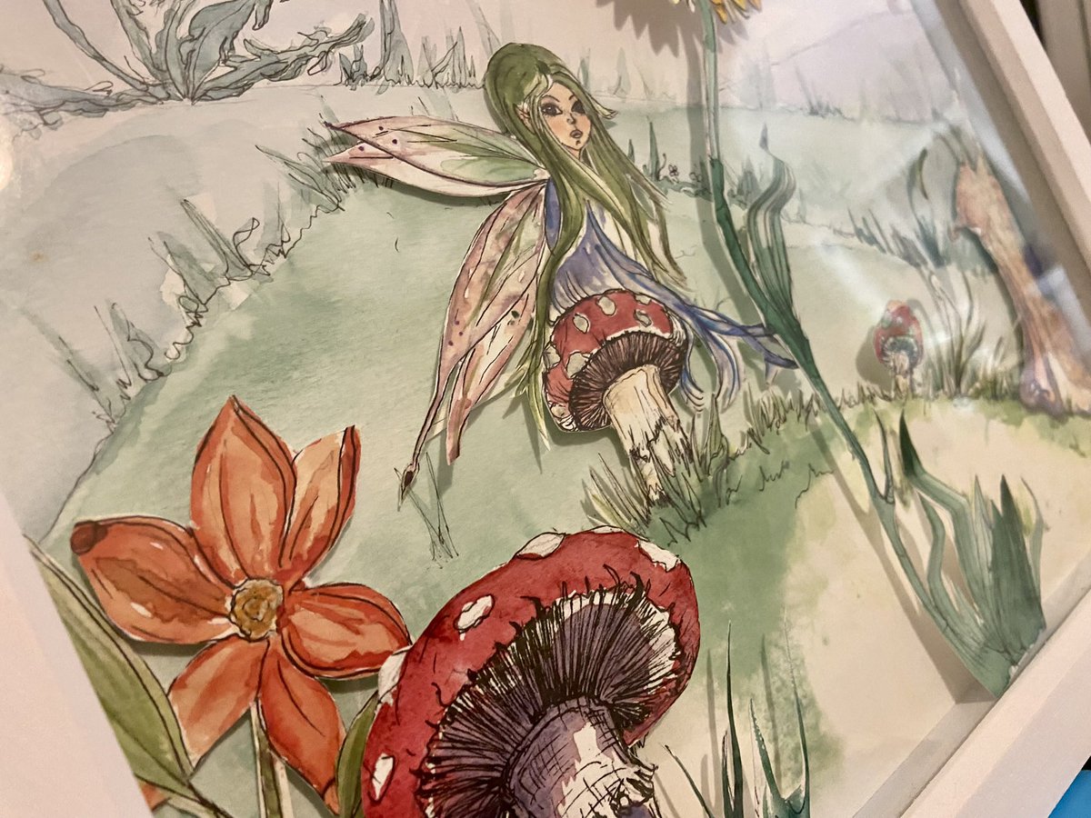 aimeerenee83's tweet image. Thinking about creating more of these ready for the school summer fair, what little creates would be nice to add? 
#watercolourandsalt #watercolourart #lovetocreate #fae #fairytale #3d #art #artandcraft #tomanyideas #watercolourandpen #artforthehome #design #decor #illustration