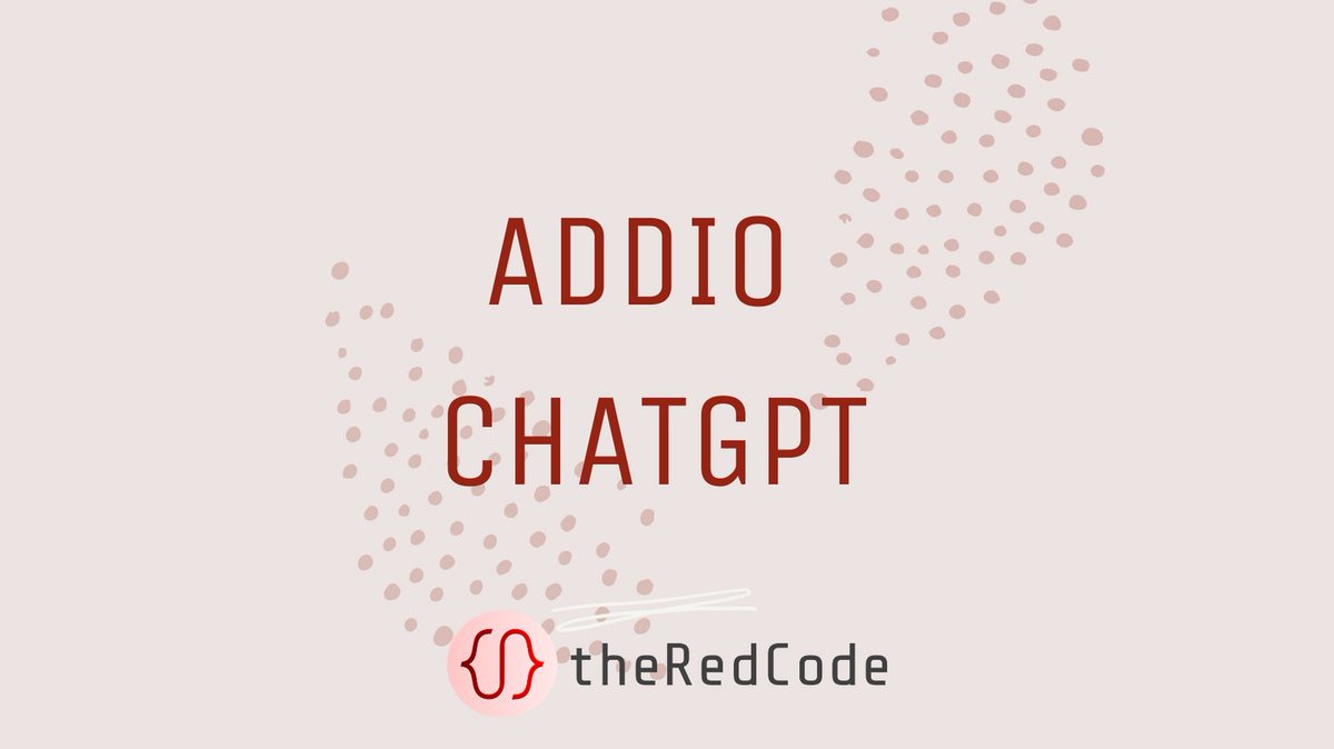 theredcode_it's tweet image. 👋 Puoi salutare ChatGPT, e dare il benvenuto ad alcuni strumenti che non solo non te ne faranno sentire la mancanza, ma che portano delle grandi novità nel campo dei sistemi che usano i modelli GPT.

⬇️ Scopri di quali strumenti parliamo: theredcode.it/intelligenza-a…

#theredcodeit