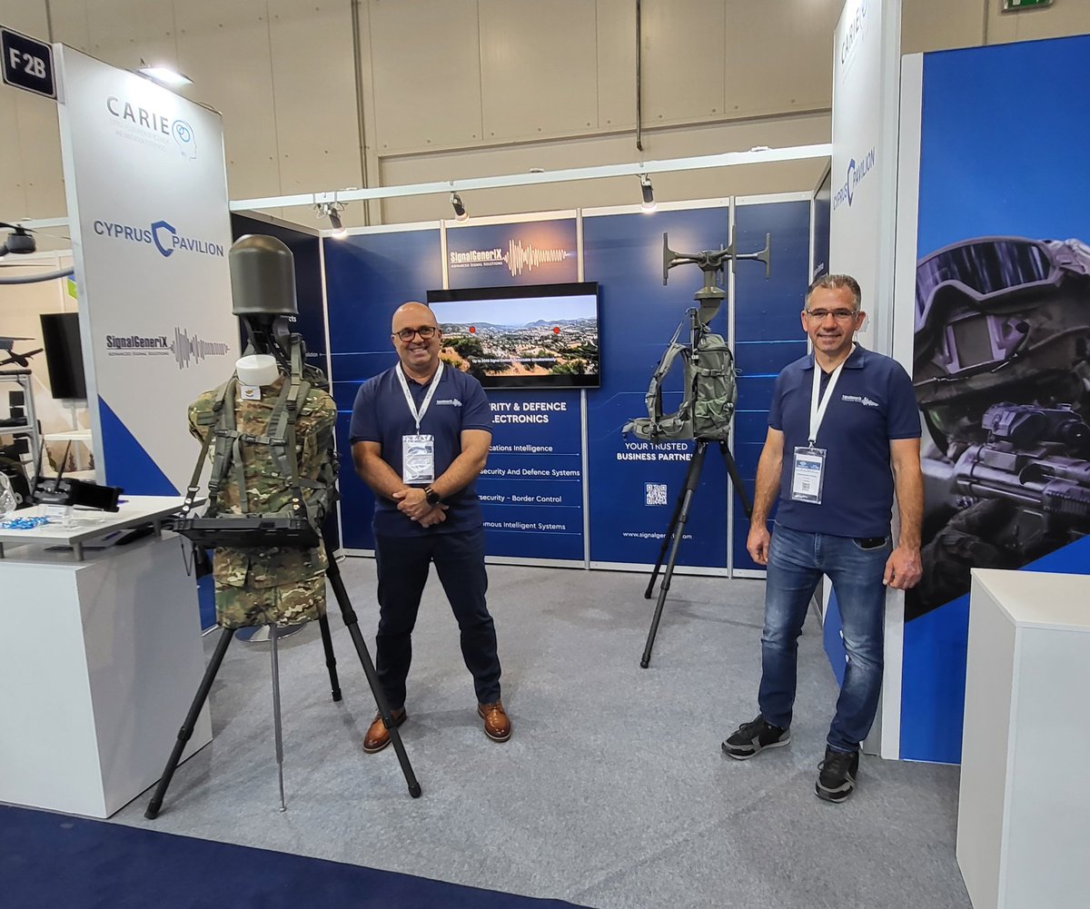 SignalGeneriX's tweet image. Visit us at @DEFEA2023, F2C Hall2, Cyprus Pavilion
Under the auspices of @DefenceCyprus
#defencecy #innovation #signalgenerix #madeinCyprus