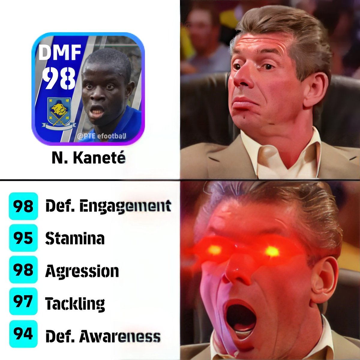 predict_RODE's tweet image. N. Kante&apos;s defensive power

#eFootball2023