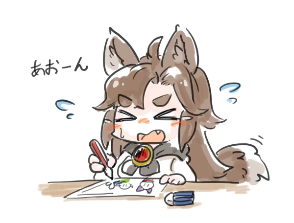 「描いてるこれ冷静に見ると面白くないな…」期とたたかう影狼さん