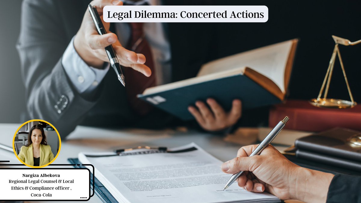 lextalkworld's tweet photo. Legal Dilemma: Concerted Actions
By- Nargiza Albekova
Read the full interview blog here: https://t.co/U5J0DWj4ET
#law #legal #lawyer #interview #lextalk #LTW2023 https://t.co/k7f4zncpCn