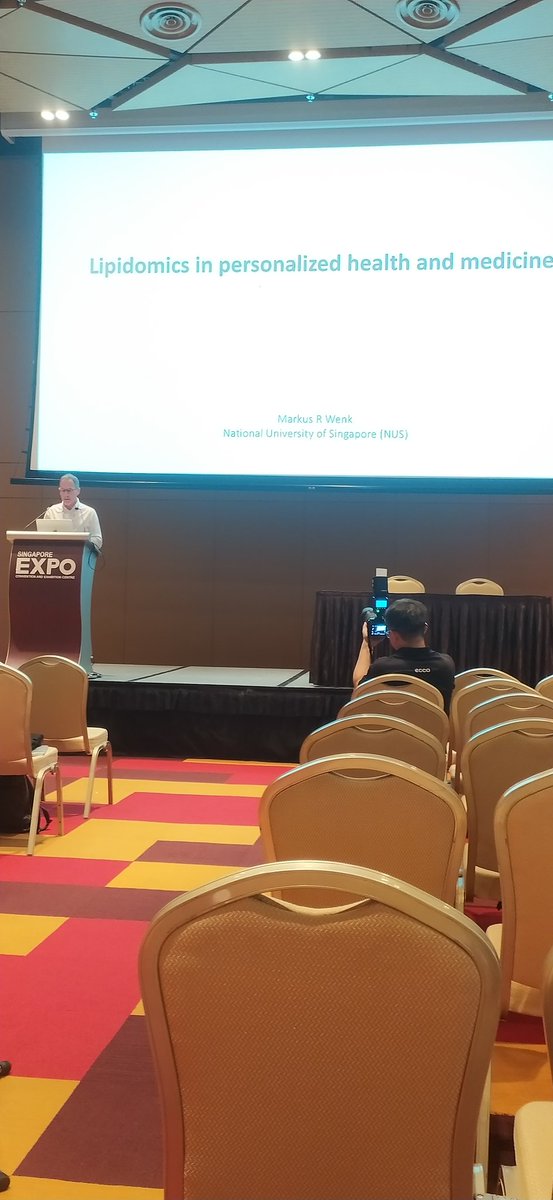 ujjainiya_rajat's tweet photo. Thrilled to listen Dr Markus Wenk talking about lipidomics in health and medicines highlighting challenges in the study of lipids at #AOHUPO2023 , in #Singapore
@ProteomicsIndia @VoicesofIndAcad https://t.co/xQR0V143ej