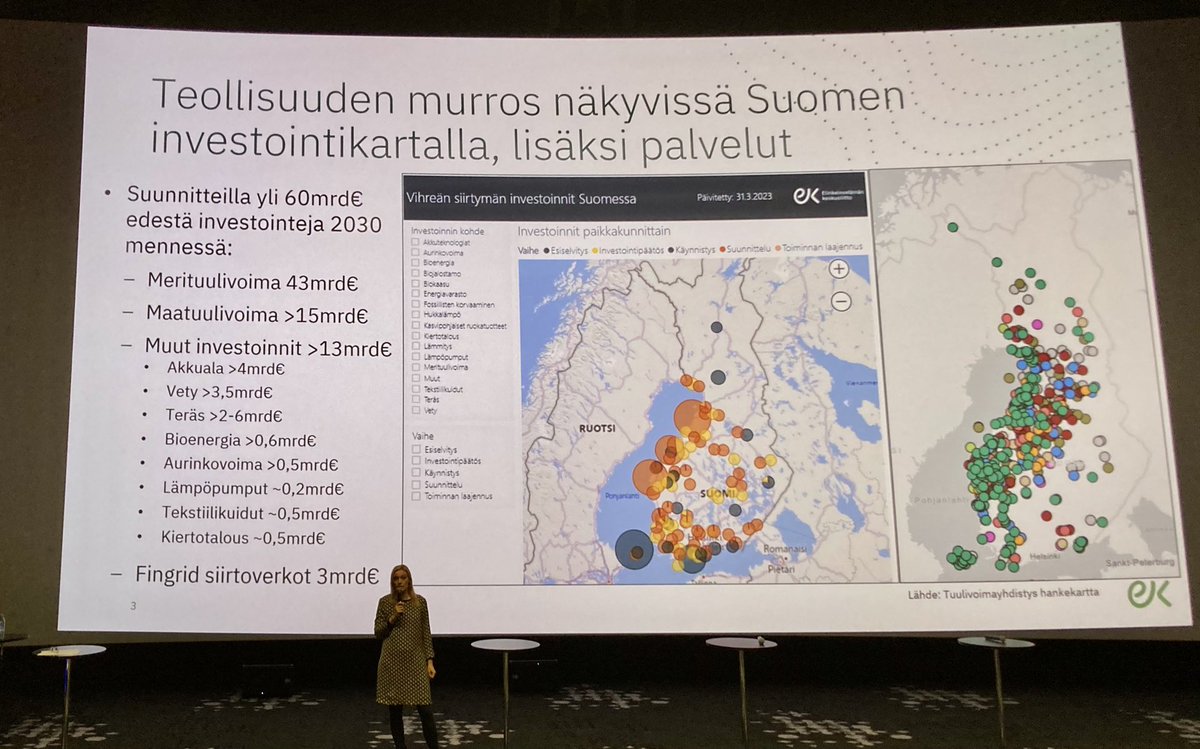 TeijaFelt's tweet photo. Taitajat-seminaarissa; teollisuuden murros ja vihreä siirtymä. Investointisuunnitelmat kartalla! https://t.co/1Amgb52OEp