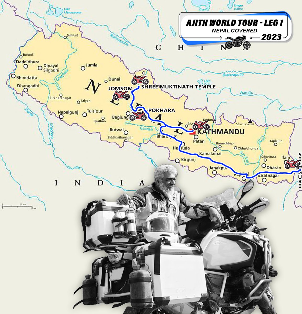 nivash_legend8's tweet image. இது அவருக்கான உலகம் 🌏
அவரோட வாழ்க்கை 💐💫
#VidaaMuyarchi #AjithKumar
#AjithKumarWorldTour
#AKWorldRideformutualrespect