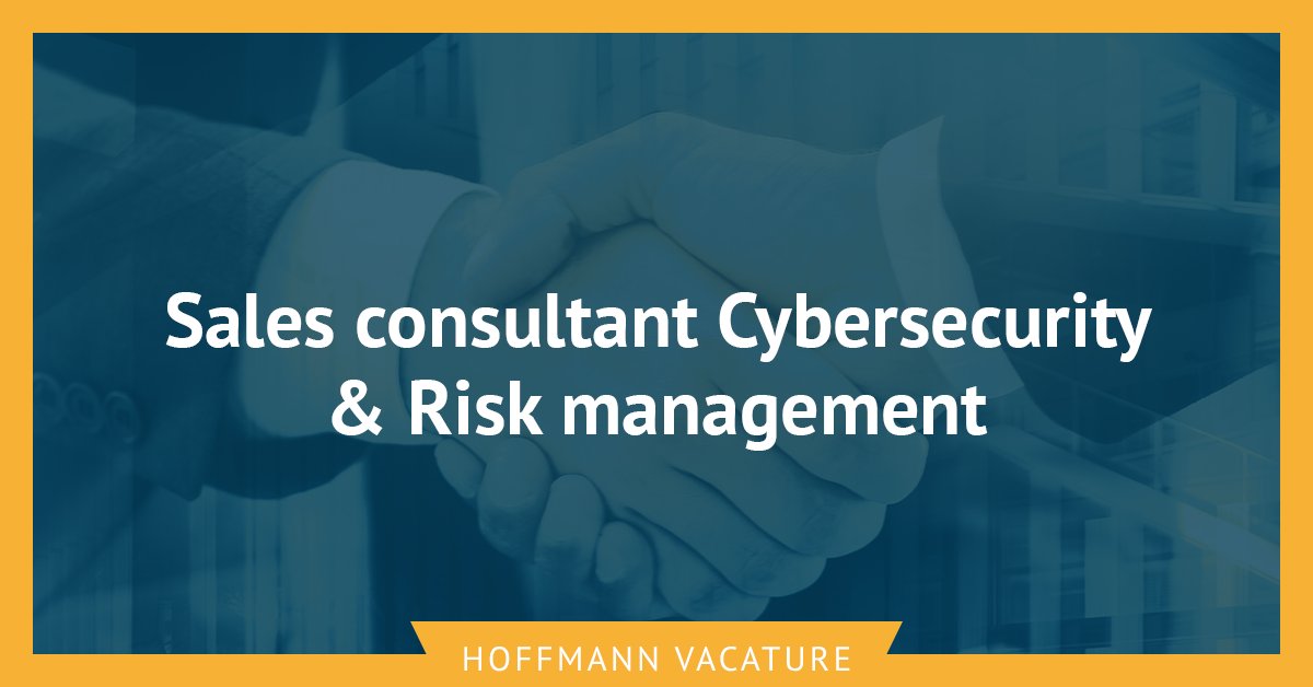 #vacaturealert wij zijn op zoek naar een sales consultant, een echte hunter, voor onze Cybersecurity &amp; Risk management afdeling! Als sales consultant ben jij o.a. de spil tussen onze organisatie en onze klanten. Lees meer over deze leuke job: hoffmann.nl/werken-bij/vac…
