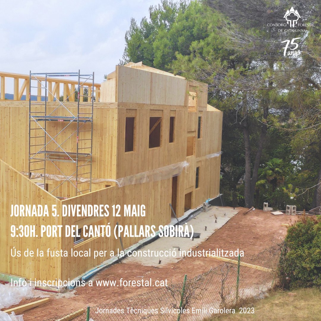 A la jornada es visitarà un bosc on s’han fet actuacions
amb extracció de producte fuster, la fàbrica on s’ha
transformat i la construcció final on s’ha emprat.
#JTSEG
#JTSEG23
<a href="/CEFCat/">Enginyeria de Forests a Catalunya</a>