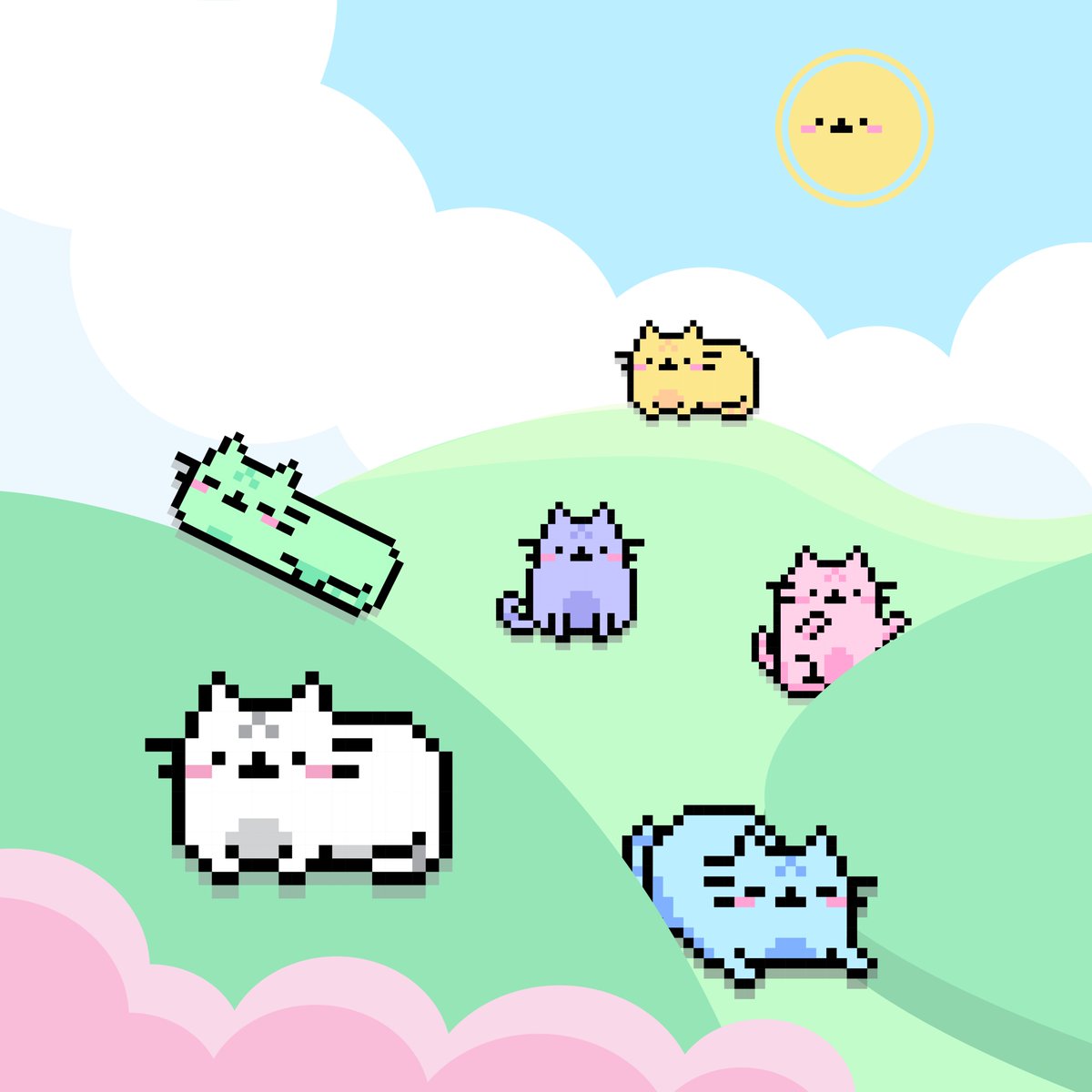 bitmeowcat's tweet photo. @Minerability Bitmeow single-colored set poster
Link: https://t.co/FnsrFOZ1n4 https://t.co/kihG9mGNqx