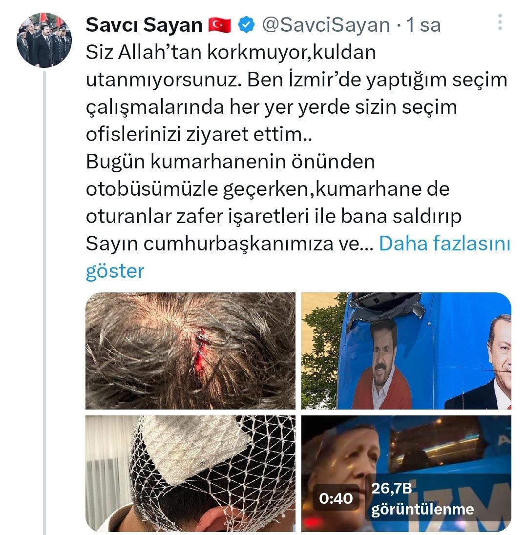 Saldırıya uğrayan Cumhur İttifakı mensupları olunca anarşist ruhlu Zilletçiler suskun.

Militan gazeteciler suskun!

Burjuva solcuları suskun!

Beyni uyuşturulmuş solcular ve İP'liler suskun!

CHP'ye uşak yapılan Saadetli, Deva'li ve GP'liler suskun!