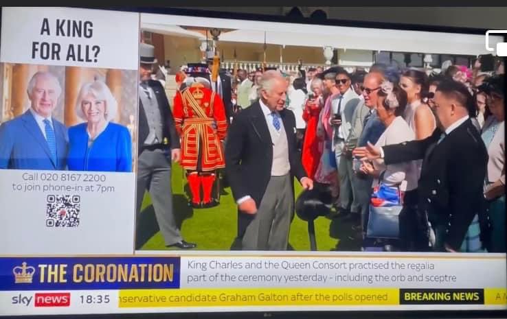 DelboyDerekB's tweet photo. Meeting King Charles at the Royal Garden Party #Coronation #Coronation2023 #London #KingCharles https://t.co/FH40hvqlO9