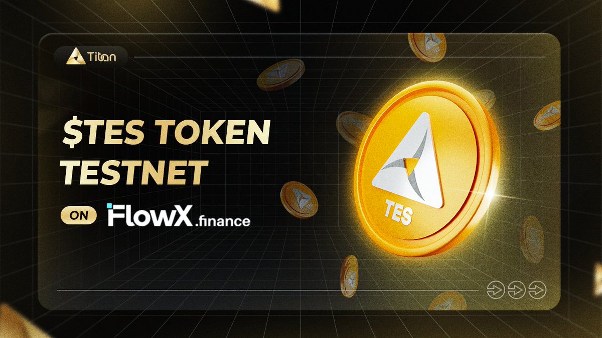 $TES Testnet Token on <a href="/FlowX_finance/">FlowX Finance 🦓</a> 

🎁#Reward:
✓ FlowX: 20 WL slots
✓ Titan Trading: 20 WL slots

⏱May 9 - May 15, 2023

📌Rules:
✓ Follow us, ❤️ &amp; RT this post
✓ Visit testnet.flowx.finance/swap, connect wallet and swap $TES
✓ Reply your screenshot below

#SUI #Testnet