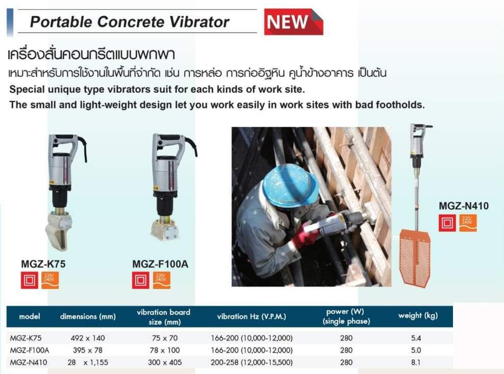 สินค้าแนะนำ : เครื่องสั่นคอนกรีตแบบพกพา (Portable Concrete Vibrator)

#ขาย #เครื่องสั่นคอนกรีตแบบพกพา #PortableConcreteVibrator #เครื่องสั่นคอนกรีต #เครื่องสั่นคอนกรีตพกพา #ConcreteVibrator #ConcreteVibrater #PortableConcreteVibrater 
#tool #construction #รับเหมา  #ก่อสร้าง