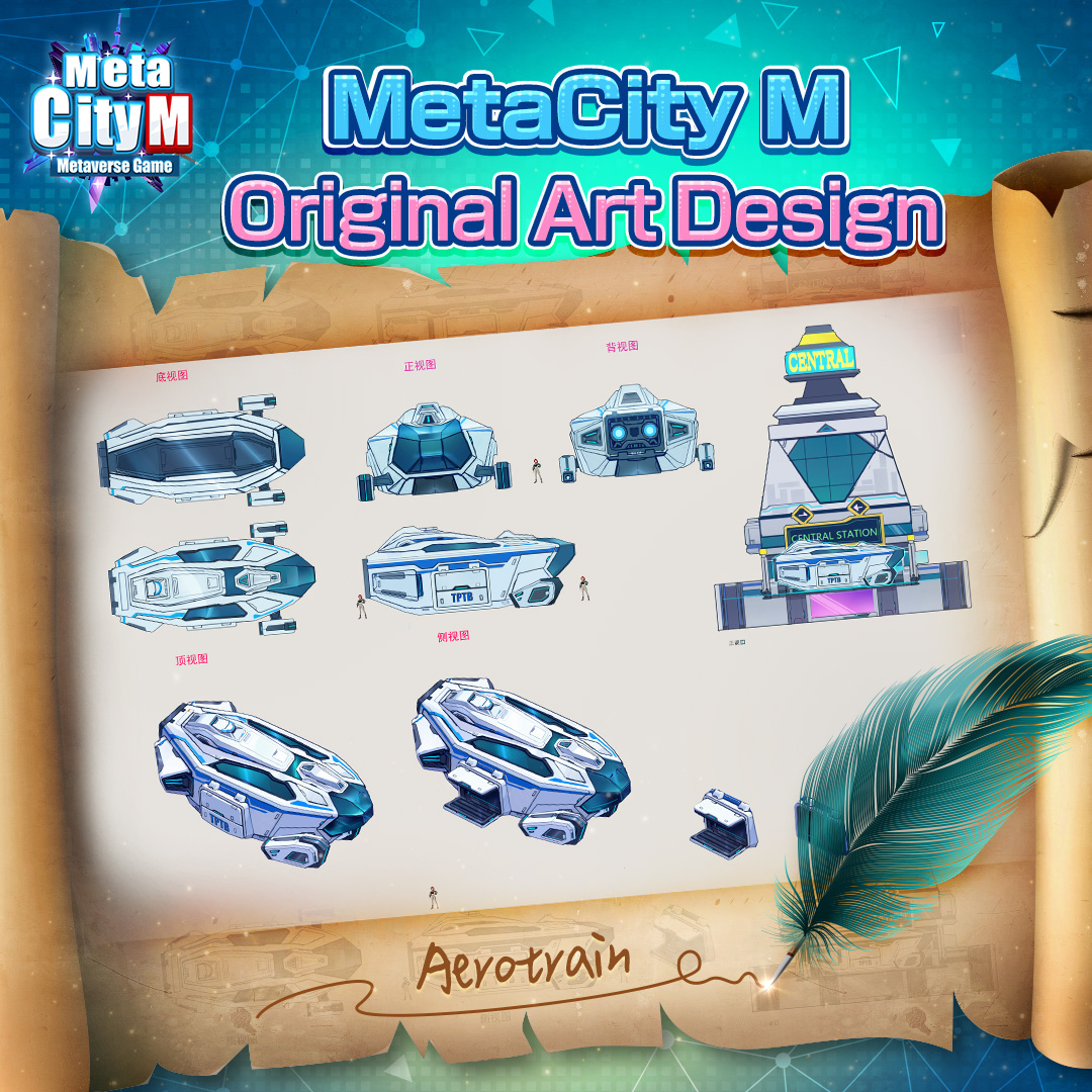 MetaCity_M's tweet photo. π OriginalArt - Aerotrain π
Pre-register now π https://t.co/uHFSm7dRZ8
This week we're going to share with you the #Aerotrain π How would you rate this design from 1-10?
#MetaCityM #DevelopmentProgressIntroduction
π§ Join Discord https://t.co/JkADkTtHxl https://t.co/4mNroTfaU9