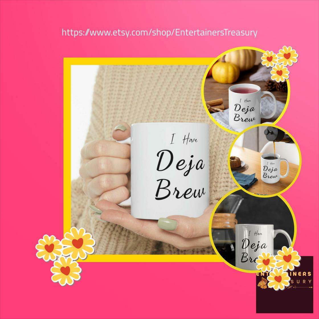 Just in! This unique I Have Deja Brew | Ceramic Mug 11 oz | Funny Coffee Mug | Gift For Her Him | Coffee Lover Gift | Gift For Mom Dad | Funny Work Mug for $15.00. 
etsy.com/listing/146466…
#DejaBrew #FunnyCoffeeMug