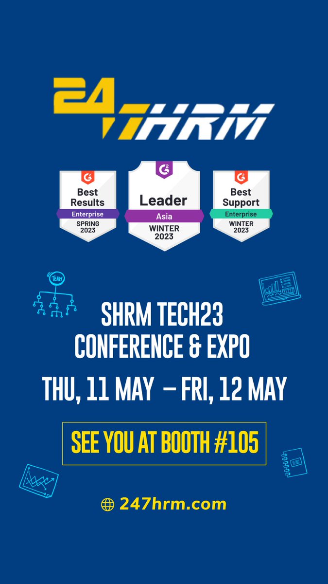 247HRMS's tweet photo. Join us at the upcoming SHRM event on May 11th and 12th at HICC Novotel! Visit booth #105 to know more about our SaaS platform and how it can help your organization grow.

#SHRM #247HRM #HRSolutions #Growth #Hyderabad https://t.co/ZsRdeMZCfS