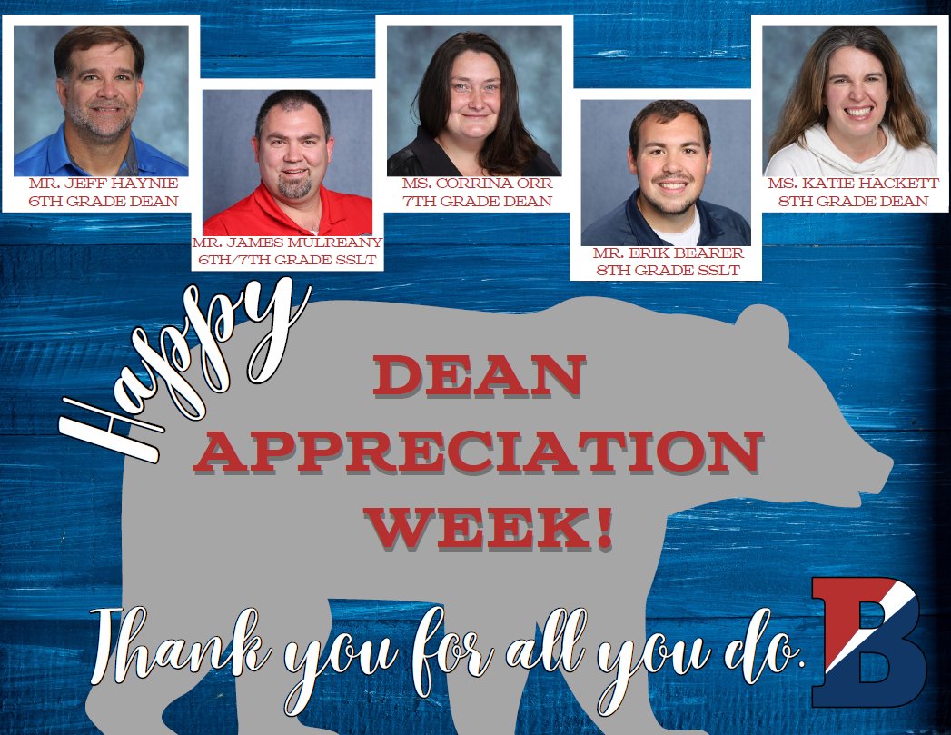 This week we recognize and celebrate the contributions made to our students, families and staff by our hard-working Deans and Student Support Lead Teachers.  Thanks for all you do!