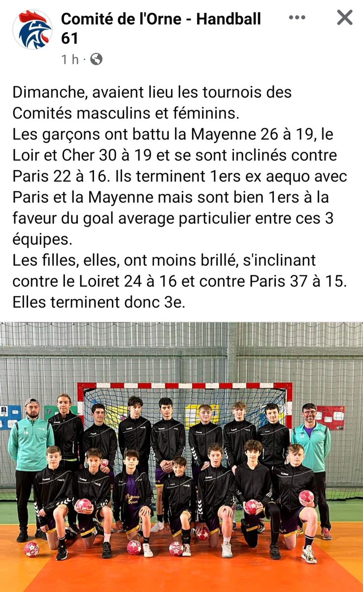 Bravo à Marius - Mathis - Antoine pour leur participation !!!