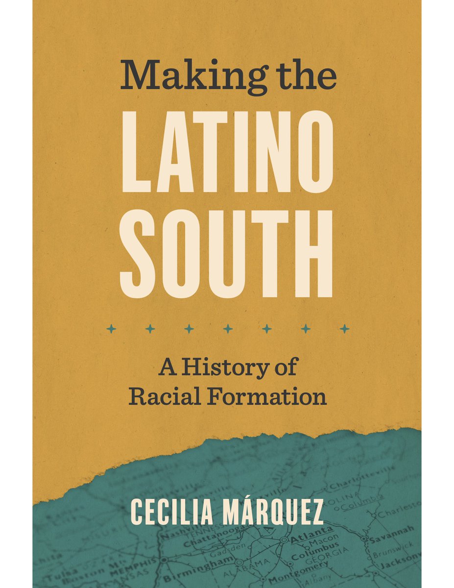 I'm so excited to announce that my book "Making the Latino South" is going to be out in September 2023 from <a href="/UNC_Press/">UNC Press</a> in the <a href="/LatinxHistories/">LatinxHistories</a> series. Beautiful cover and preorder link below 🪩✨
uncpress.org/book/978146967…