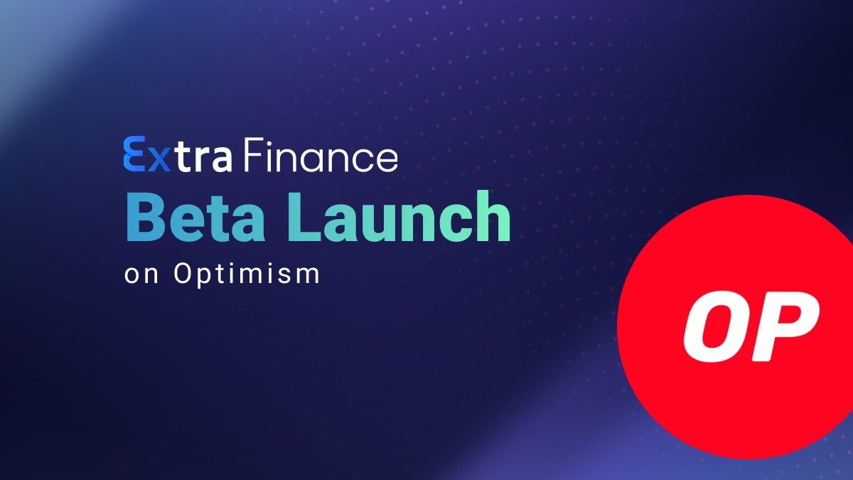 ✨🔴Extra Finance Beta Launch🔴✨

Extra Finance’s beta version is now LIVE on Optimism!

At Extra Finance, you can:
✅Customize leveraged farming strategies
✅Earn passive income by lending assets

👉Try it now: app.extrafi.io