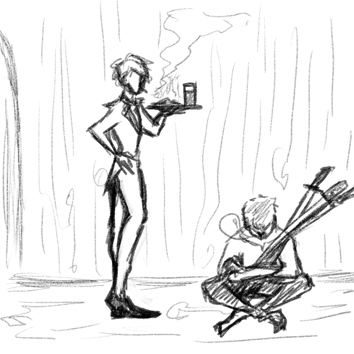GayBlast's tweet photo. Sanji gets angry with Zoro and puts hateful messages on his food, but Zoro is just hungry and never sees them, and when he finally sees them he just makes an offended face while thinking "damn it's still delicious grrrr grrrr" and complains to Sanji when they fight again-- https://t.co/MqceIj531N