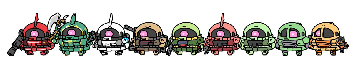 「Daily zaku Johnny Ridden's zaku today」|Affeaのイラスト