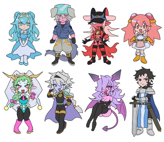 #Gtsurius創作 (定期)よく描いている創作キャラの設定など