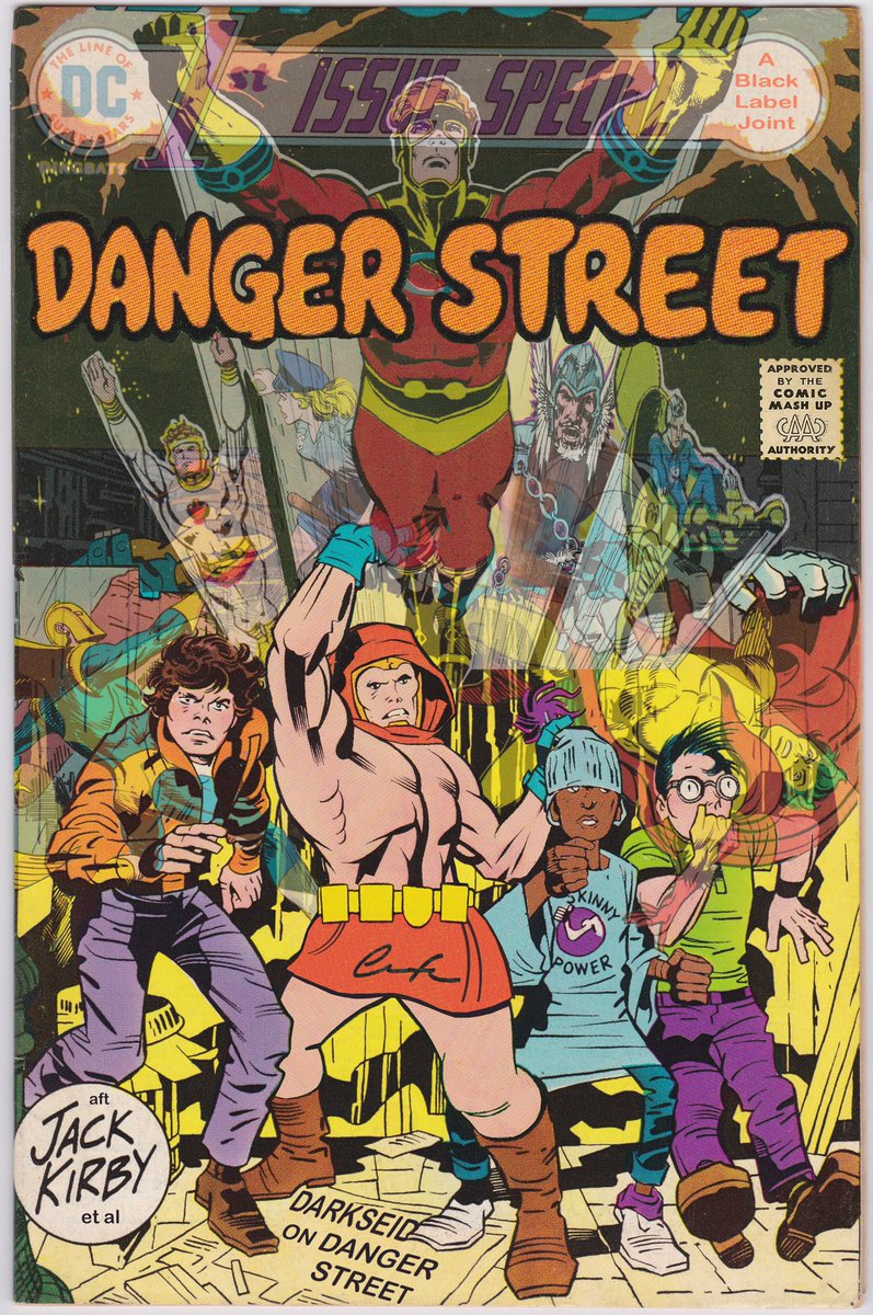 ChuckBrouilette's tweet photo. #DangerStreet 6 .. By #HighfathersLegs! #NonFat’s Revenge! #GreenTeamInTheRed!! #halfWayPoint has @TomKingTK @jfornes74 remind #BronzeAgeSuperHeroComicFans @DCOfficial hadARatherRagTag #AllNewXMen in 1975too #richlyStructuredSuperHeroStories #playBetter than #SongLyrics everyTime https://t.co/m9GpEbm3Sw