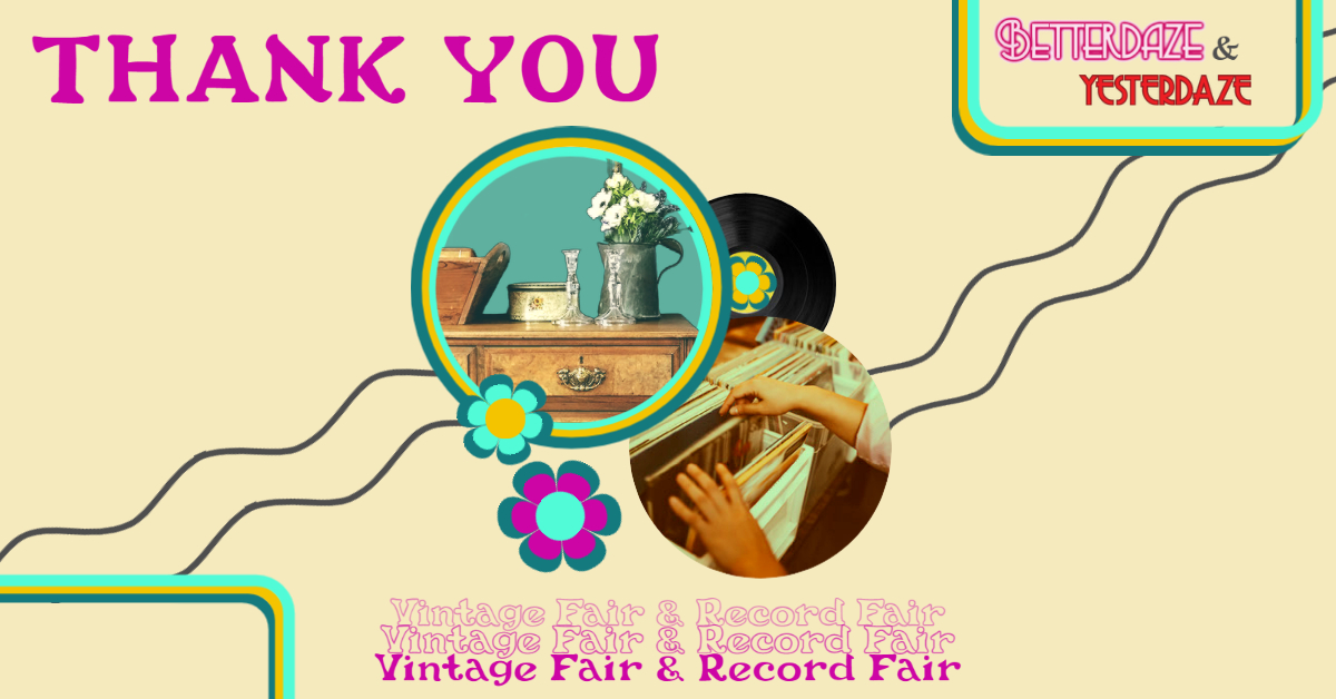 Thanks to everyone who visited our Vintage Sunday event yesterday. Our best fair yet with over 400 visitors to both fairs. Check the Betterdaze website for dates of forthcoming fairs this year at Northallerton and Middlesbrough!
#Northallerton #VinatgeFair #RecordFair