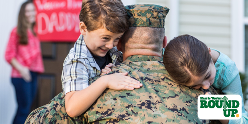 usogeorgia's tweet photo. Looking for a way to show your appreciation for our military? Visit your local @HarrisTeeter store today and Round Up to the nearest whole dollar at checkout to support our military service members and their families. #HTRoundUp #BeTheForce #SupportOurTroops https://t.co/kN12G3xQi8