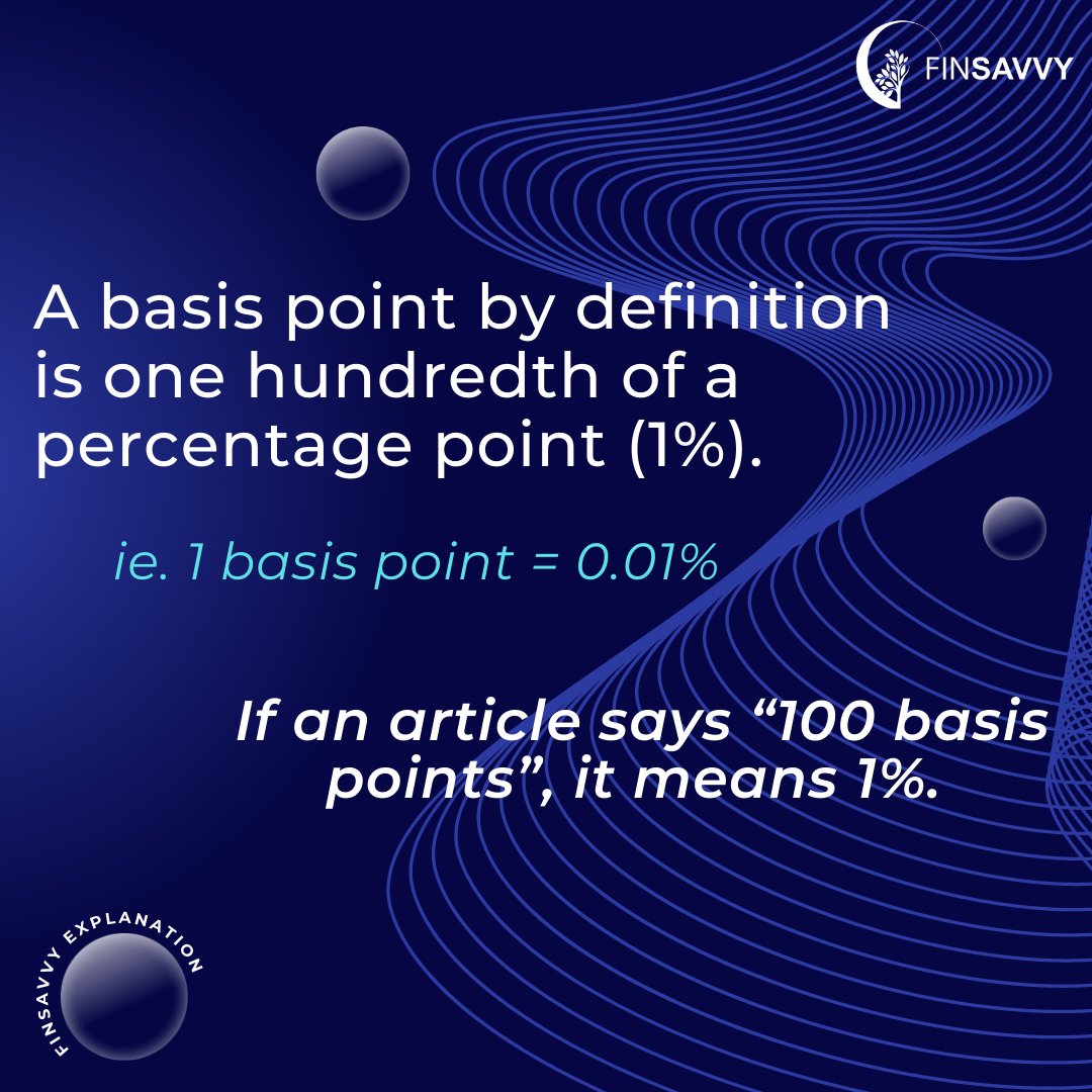 FinSavvyZA's tweet image. We asked what concept you wanted us to explain and the concept of “basis points” won.

 #basispoints #finsavvy #finance