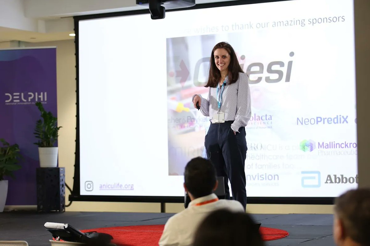 Dr. Jessica LaRosa on Mobilizing critically ill infants at #DELPHI2023 

#Neonatology #Neonatologia #PedsICU #NICU #MedEd #MedTwitter #NeoTwitter