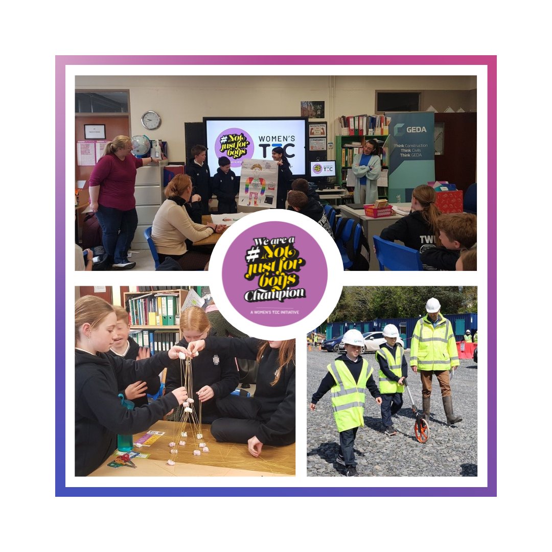 womenstec's tweet photo. A massive thanks to our #Champions @Geda_Const for inviting us on a visit to Fullerton House Prep to help deconstruct gender stereotypes in careers! It's great to see our #Champions breaking barriers and showing it's #NotJustForBoys! #TeamGEDA #womenstec #notjustforboyschampions https://t.co/VFjczcFR1v
