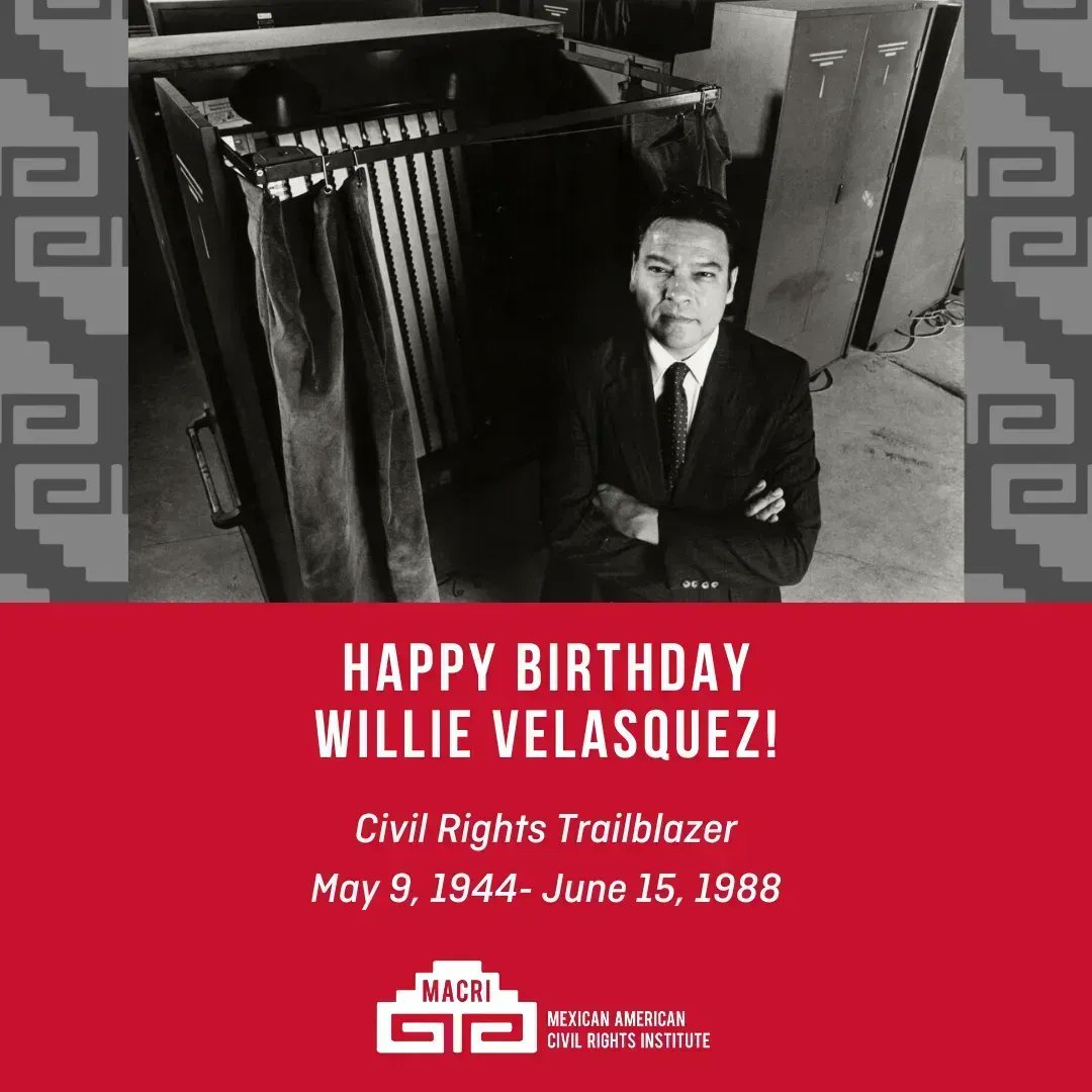 SomosMACRI's tweet image. Happy birthday to Willie C. Velásquez, born #OTD in 1944. A voting rights advocate known for the catchphrase Su Voto es Su Voz!, he helped found M.A.Y.O. and La Raza Unida Party, worked for UFW and the Southwest Council of La Raza (now @WeAreUnidosUS), and founded @SuVotoEsSuVoz.