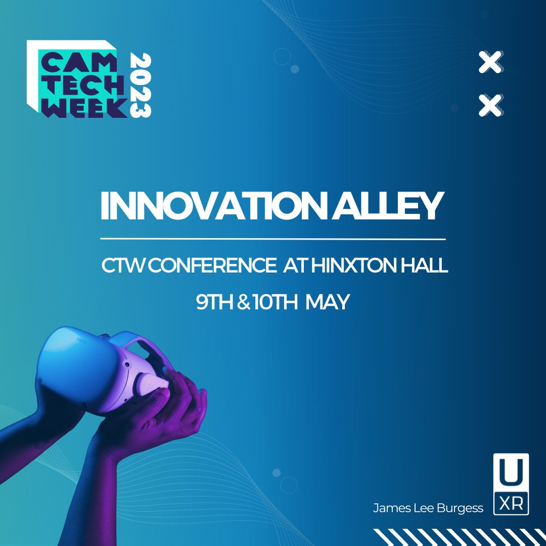 We are excited to announce that we’re at @Cambridge Tech Week 2023 as part of Innovation Alley on the 9th and 10th May!

Founder James Lee Burgess will on our stand demonstrating our latest Mixed Reality use case

#UrbanXR #AR #AugmentedReality #MixedReality #Innovation #CTW23