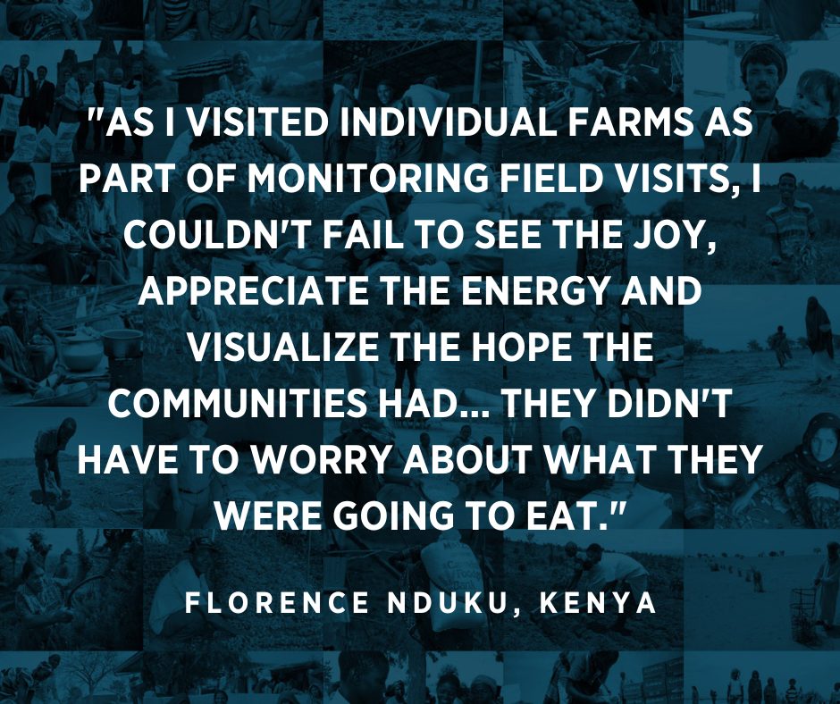 Foodgrains's tweet photo. Thanks to Florence Nduku of Kenya for sending this guestbook entry in! We love hearing your memories of Canadian Foodgrains Bank over the four decades we've been working to #endhunger 🙏 

Submit your entry today: https://t.co/ZBEquQ9i3m 

#40yearsofmemories https://t.co/nDzsaK1uBr