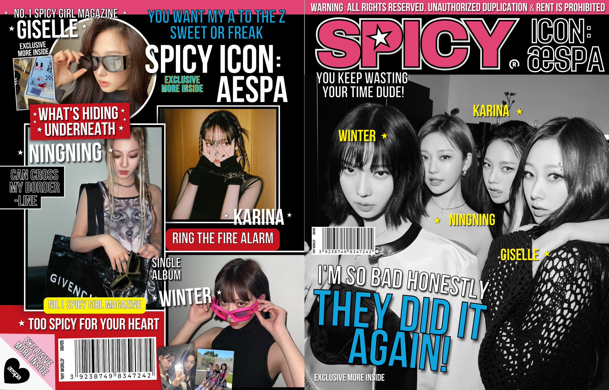 ً on X: "✩ SPICY ICON #AESPA for 'My World: Spicy Magazine' @aespa_official  https://t.co/LGbdY3HasX" / X