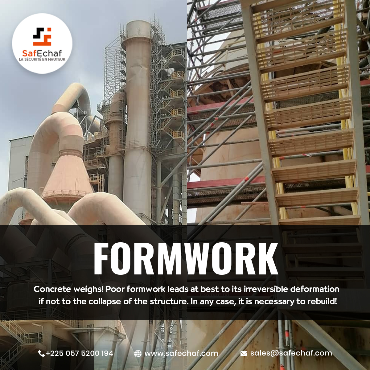 safechaf's tweet photo. Our formwork service begins with the definition with our customers of the most appropriate system of elements for the formwork of their works. Then we carry out in the office, the detailed study for the implementation of the formwork.
..
Call Us - +225 057520019
..
#safechaf https://t.co/lyunNdzyWS