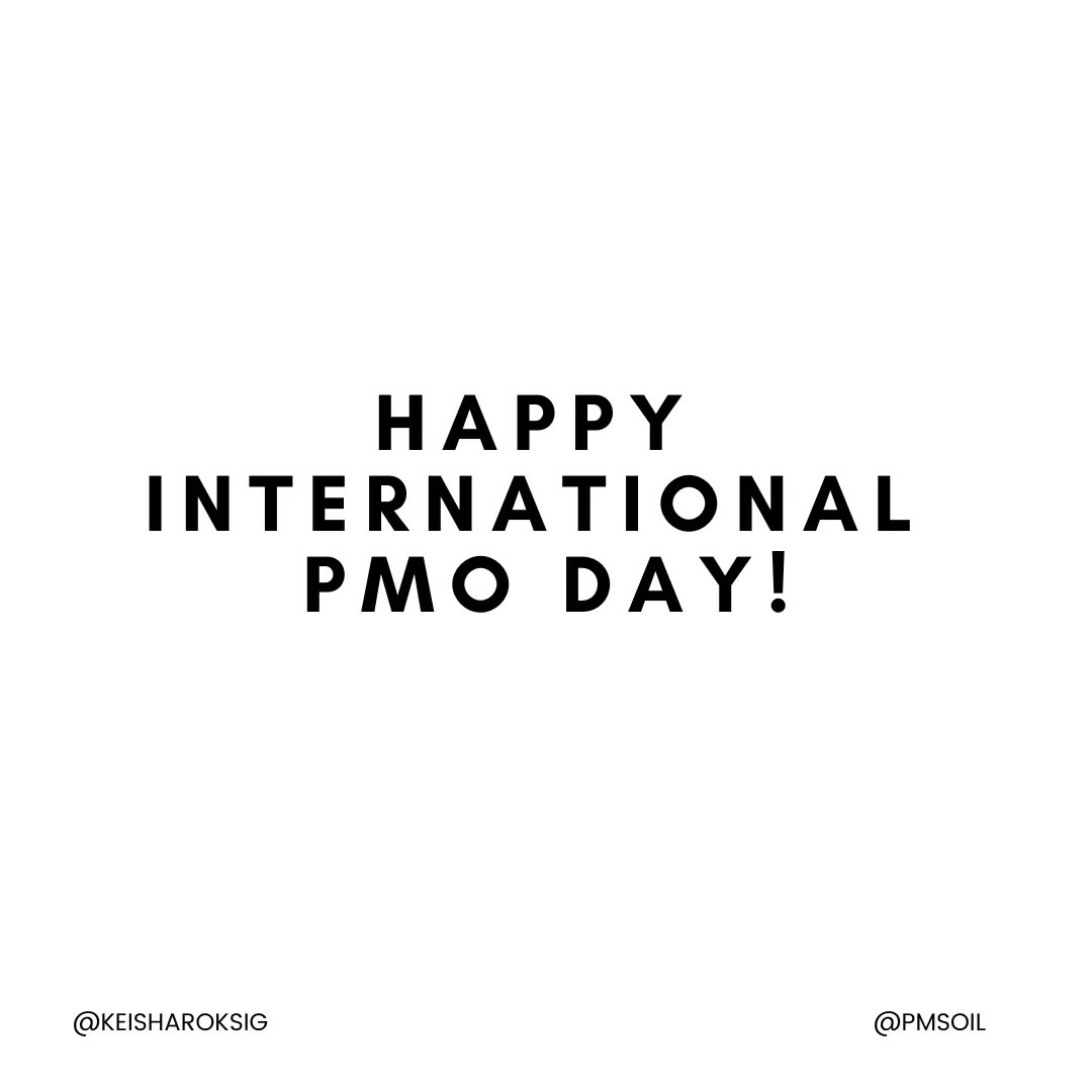 KeishaRocks's tweet photo. Celebrate 🎉 International PMO Day by showing appreciation to all the Project Management Office professionals (LIKE ME) who help streamline processes, drive efficiency, and keep projects on track! 🚀 Shoutout a PMO hero in your life! 👏🌟 
#IntlPMODay #ProjectManagement #PMO https://t.co/ObFvKPhxOt