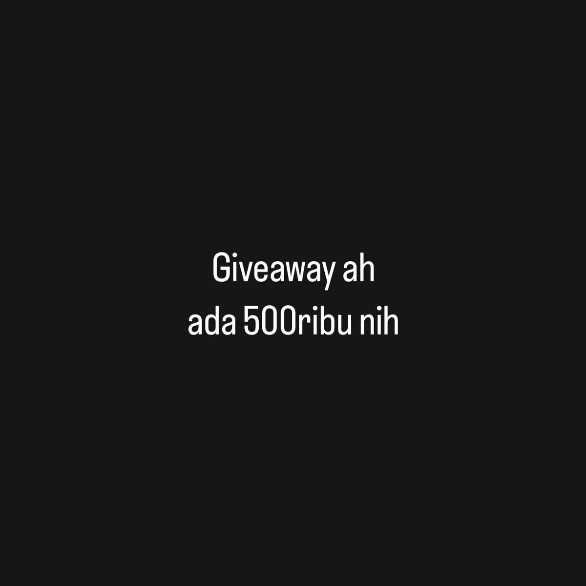 Malem malem Giveaway ah, ada 500ribu nih bagi 5 cepek cepek. 

RT tweet ini dan RT Thread setelah ini (ada 4 tweet) jangan lupa reply reply ramein pake hesteknya.

Kalau udah semua, reply "Done"
Plus screenshot bukti juga boleh.

Siap siapppp